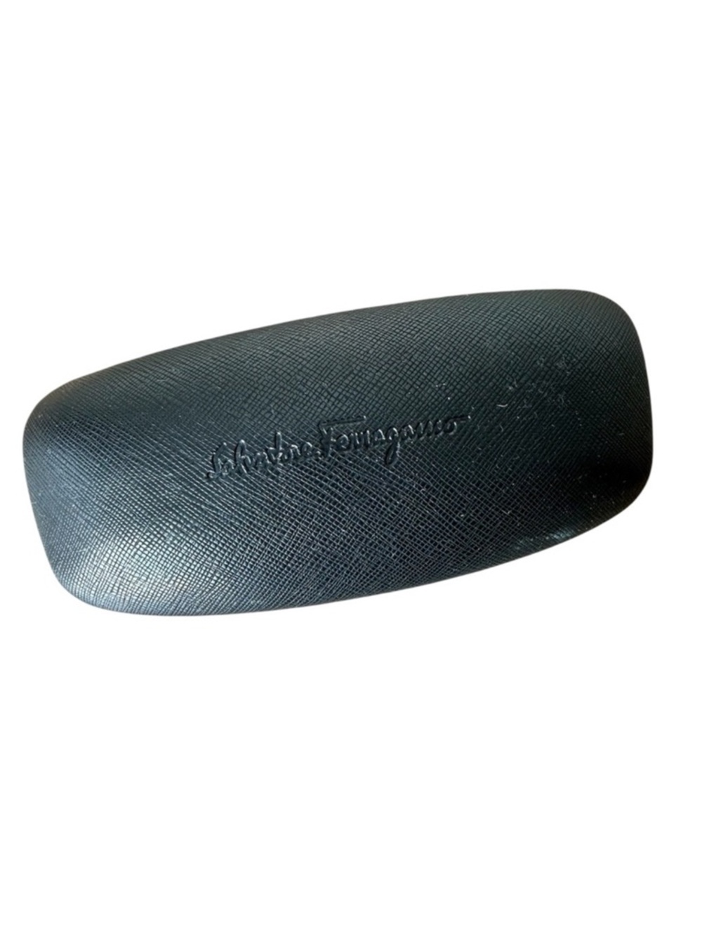 SALVATORE FERRAGAMO Black Hard Case Clamshell Sunglasses Eyewear Eye Glasses